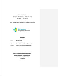 Image of ?Implementasi Penataan Ruang Pelayanan Publik?