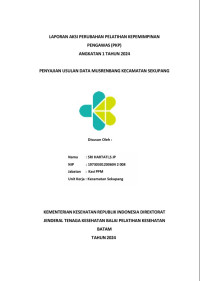 Image of Penyajian Usulan Data Musrenbang Kecamatan Sekupang