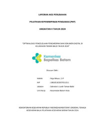 Image of Digitalisasi Registrasi Dan Pengarsipan Surat Melalui Sistem Informasi Elektronik ?Sile? Di Kecamatan Batam Kota Tahun 2024