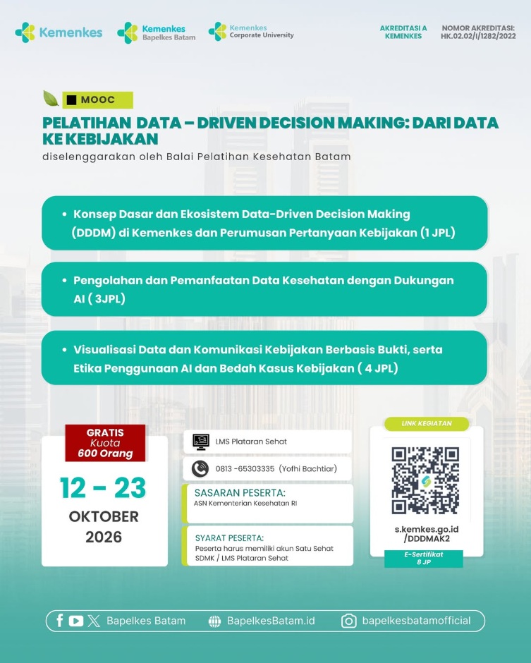 MOOC Pelatihan Data-Driven Decision Making: Dari Data ke Kebijakan Angkatan 2