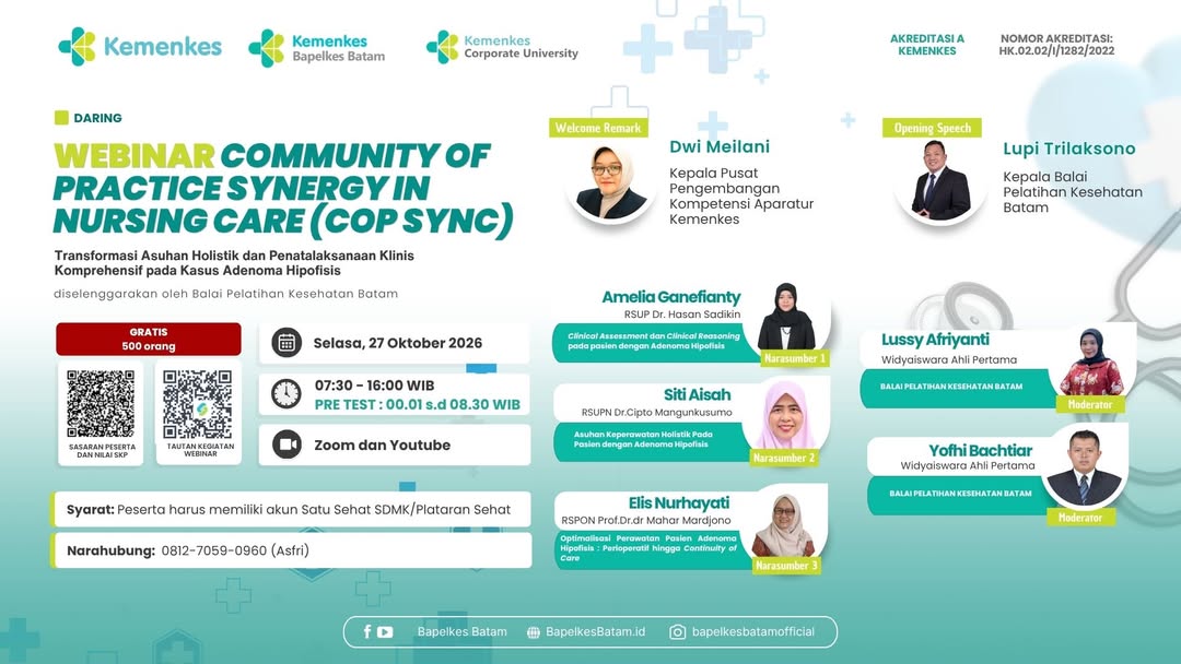 Webinar CoP SyNC Series #3: Bridging Excellence: Transformasi Asuhan Holistik & Penatalaksanaan Klinis Komprehensif pada Kasus Adenoma Hipofisis